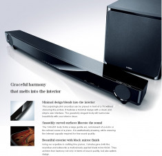 Front virtual surround systems (soundbar) Yamaha YAS-201 sigilate, pret de lich foto