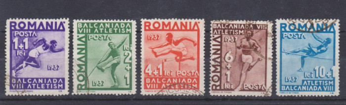 1937 - A 8-A BALCANIADA DE ATLETISM - BUCURESTI