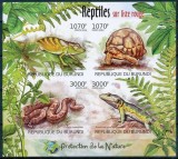 BURUNDI 2012 REPTILE, NEDANTELAT MICHEL CAT. 2560-2563