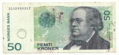 NORVEGIA 50 COROANE KOROANE KRONER 1999 [1] starea din imagine foto