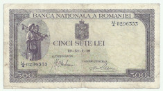 ROMANIA 500 LEI 1940 [1] foto