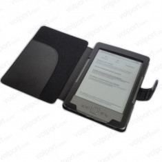 Husa Amazon Kindle 4 - 6 inch piele eco neagra foto