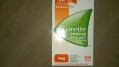 Guma Nicorette Freshfruit 4mg . Cutie 105 gume foto