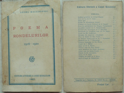 Alexandru Macedonski , Poema rondelurilor , 1916 - 1920 , 1927 foto