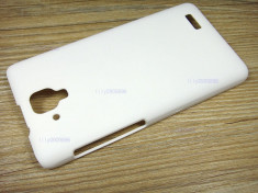 Husa Lenovo A536 mata alba silicon rigid + folie ecran cadou foto