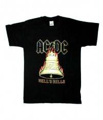 Tricou AC/DC hell&amp;#039;s bells - clopot foto