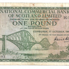 SCOTIA NATIONAL COMMERCIAL BANK OF SCOTLAND LIMITED 1 POUND LIRA 1964 F