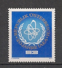 Austria.1977 20 ani Agentia Internationala ptr. Energie Atomica CA.234 foto