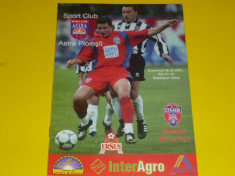 Program meci fotbal SC ASTRA PLOIESTI - STEAUA Bucuresti (06.05.2001) foto