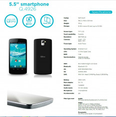 telefon Smartphone Qilive Q4926 5.5&amp;quot; dual core,cel mai bun pret,procesor 1.2g Quad core,ram 1g,camera 8 mp foto