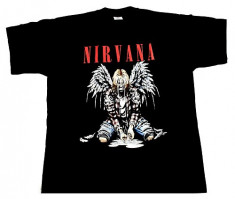 Tricou Kurt Cobain - Nirvana &amp;amp;quot; Angels &amp;amp;quot; foto