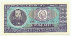 ROMANIA 100 LEI 1966 [7] XF++ aUNC foto