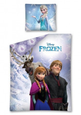 Lenjerie pat copii Disney Frozen, 140X200, 2 piese foto