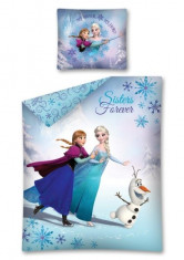 Lenjerie pat copii Disney Frozen, 140X200, 2 piese foto