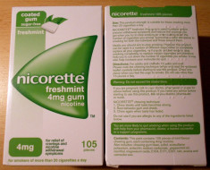 Nicorette 4 Mg.Freshmint.Cutie 105 gume. foto