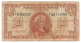 OLANDA MUNTBILJET 1 GULDEN 1945 U