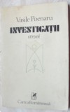 VASILE POENARU - INVESTIGATII (VERSURI, editia princeps - 1984)