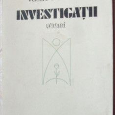 VASILE POENARU - INVESTIGATII (VERSURI, editia princeps - 1984)