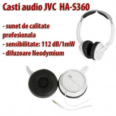 Casti audio JVC HA-S360 profesionale compatibile cu orice iPod, iPhone, iPad, etc foto