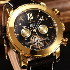 CEAS Ks Kronen and Sohne Original MECANIC AUTOMATIC SKELETON cadran 45mm Luxury LUX Elegant BARBATI ideal pt cadou mai multe poze in anunt cu garantie foto