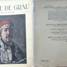 Boabe de grau ; Revista de cultura , August , 1933 , an 4 , Zambaccian