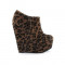 Botine Platforma Nelly Shoes Leopard