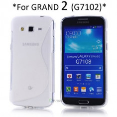 HUSA Samsung Galaxy Grand 2 (g7102, g7102) SILICON transparenta tpu gel + FOLIE foto