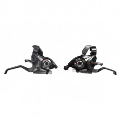 Manete schimbator si frana Shimano Altus ST-EF51 3+8 viteze negre foto