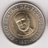 Ecuador 500 sucres bimetal 1989 UNC foto