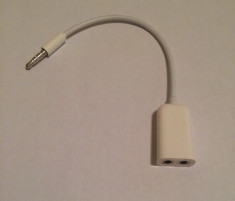 Apple Splitter RCA compatibil iPhone, iPod, iPad, Walkman, Mp3 Player (180) foto