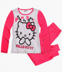 Pijama fetite 8-14 ani - Hello Kitty 96374 - alb-roz foto