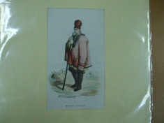 Taran valah 1842 - 1843 Adolphe Paris Aubert galeria costume gravura color foto