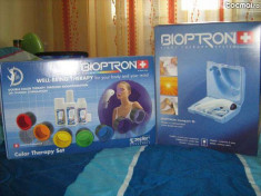 OKAZIE - VAND BIOPTRON COMPACT III, APROAPE NOU, CUSETUL DE 7 LENTILE COLOR, 3 GELURI, 1 OXY STERILE SPRAY,FARA TREPIED foto