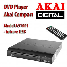 DVD Player Akai Compact A51001 cu intrare USB, compatibil cu MP3 / MP4 / JPEG foto