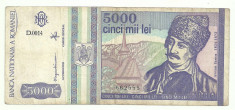 ROMANIA 5000 5.000 LEI 1993 [15] foto