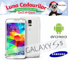 SAMSUNG GALAXY S5 SM-G900 16GB Alb ~ NOU SIGILAT ~ Liber de retea | Garantie 12 luni | VERIFICARE COLET | RETURNABIL IN 3 ZILE foto