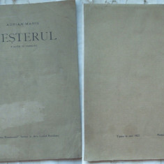 Adrian Maniu , Mesterul , 3 acte in versuri , prima editie interbelica