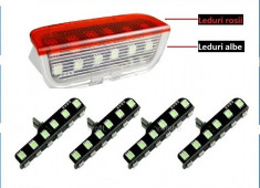 Kit 4 Leduri 3D Albe Pt Lampile De Avertizare Usi VW - 12 SMD foto