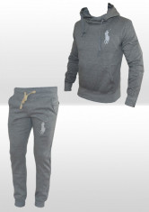 Trening - Polo Ralph Lauren - Din Bumbac - Model Nou - Gri - Pantaloni Conici - Masuri S M L XL B167 foto