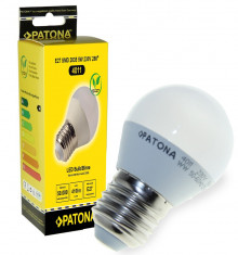 PATONA LED E27 5W 410 LUMEN SMD 2835 ECHIVALENT CU UN 40W UNGHI DE LUMINA 280 foto