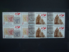 2012 Romania LP - 1953 Posta Romana 150 de ani** serie in bloc de 4 timbre. foto