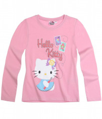 Tricou fete 2-8 ani - Hello Kitty - roz foto
