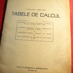 *M.Popa - Ministerul Minelor ,Petrolului 1972 -Tabele de Calcul Salarii ,Indemnizatii ,Ajutoare