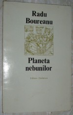 RADU BOUREANU - PLANETA NEBUNILOR (VERSURI, editia princeps - 1979) [coperta VAL MUNTEANU]