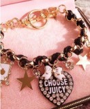 Cumpara ieftin Bratara Fashion Dama Cu Cristal si Inima - CHOOSE JUICY - Culoare: Negru