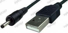 Cablu de alimentare USB - DC tata, 1,2mm, lungime 1,5m - 127953 foto