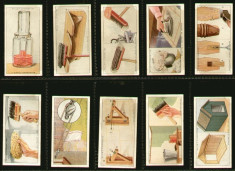 1936 Vechi unelte casnice - Set complet de 50 cartonase cu reclama la tigari Wills, Cigarette / Trade cards foto