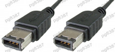 Cablu FireWire, IEEE 1394 6 pini tata-IEEE 1394 6 pini tata, lungime 1,4m - 127941 foto