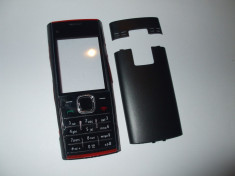 Carcasa Nokia X2-00 RED ON BLACK foto