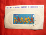 *Colita Campionate Europene Atletism Budapesta 1966 Polonia ,stampilat